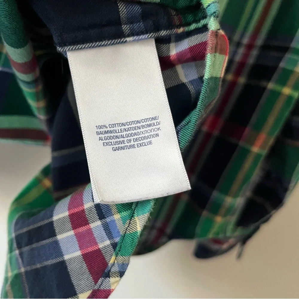 Boys Ralph Lauren Plaid Button Down Shirt M
